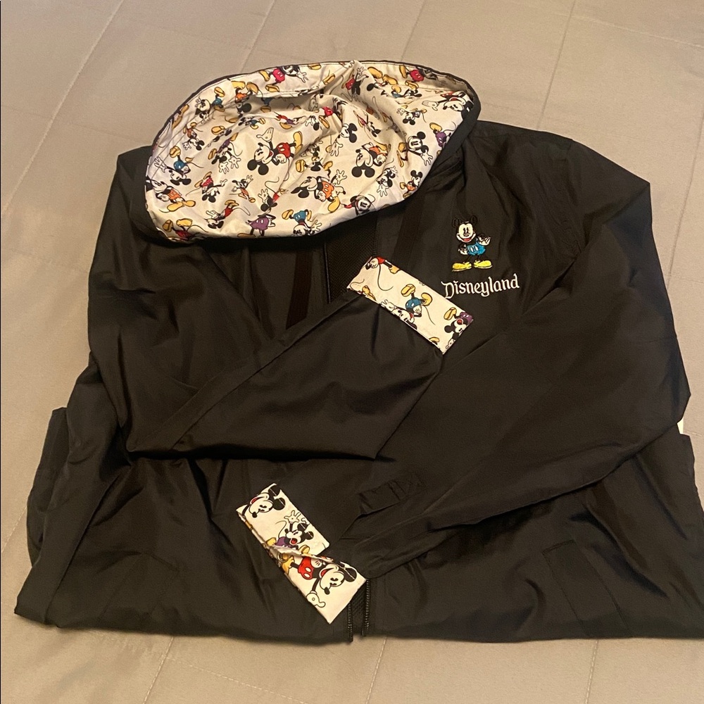 Disney Black Raincoat with Character Hood